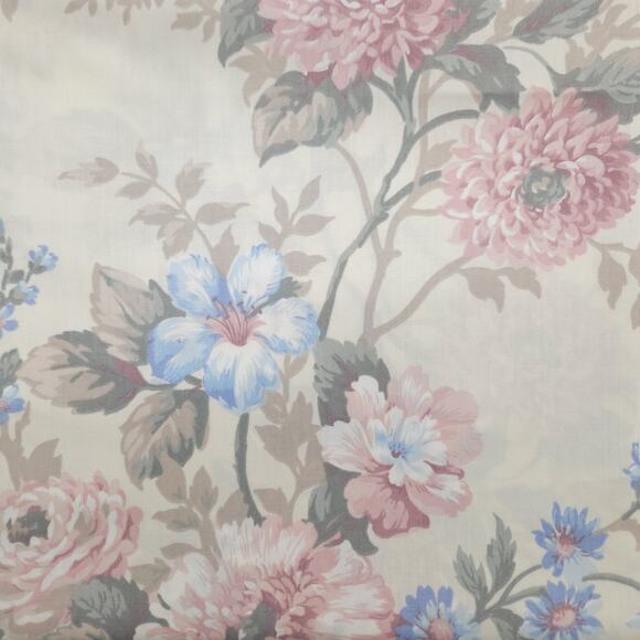 Vtg Joan Kessler Fabric Quilting Pastel Pink Floral Chintz Shabby 90s 45" 5yds - Picture 1 of 7